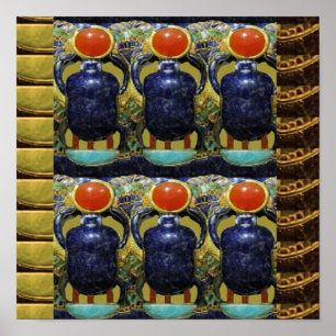 Affiche Art COSMIQUE d'EGYPTIEN de connexion d'énergie et