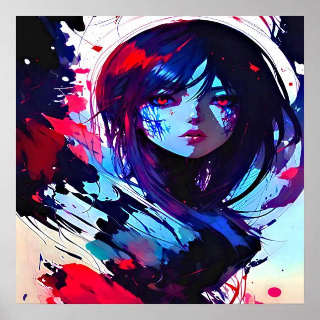 Affiche Art couleur foncée (Devant)