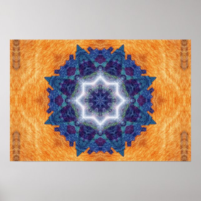 Affiche Art crayon Mandala (Devant)