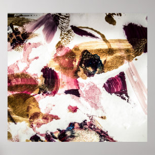 Affiche Art créatif Abstrait Gold Sparkles