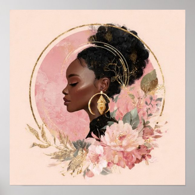 Affiche Art d'autonomisation des femmes noires (Devant)