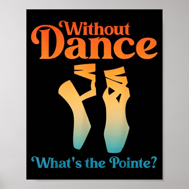 Affiche Art de ballet cool pour femmes filles danseuse de  (Devant)