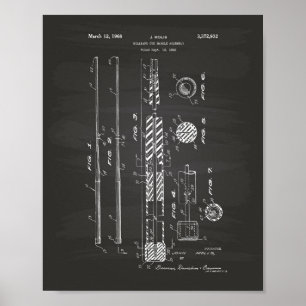 Affiche Art de brevet de la poignée 1968 de queue de