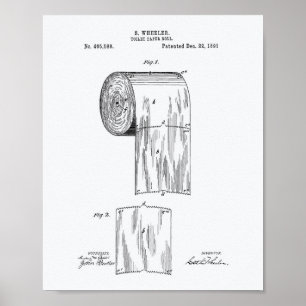 Affiche Art de brevet du petit pain 1891 de papier