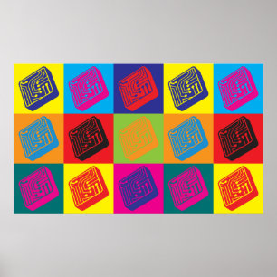 Affiche Art de bruit de l'électronique