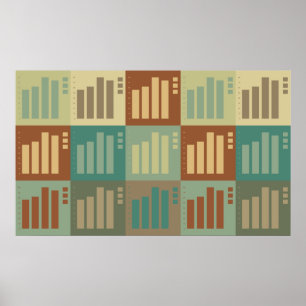 Affiche Art de bruit de statistiques