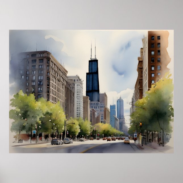 Affiche Art de Chicago (Devant)
