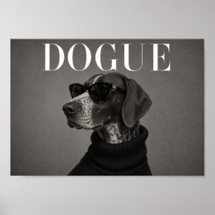 Affiche Art de chien Pointer allemand chic mode Pr
