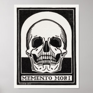 Affiche Art de crâne Memento Mori