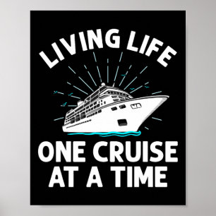 Affiche Art de croisière drôle Hommes Femmes Famille Vacan