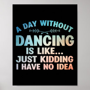 Affiche Art de danse amusant pour adolescentes enfants fem