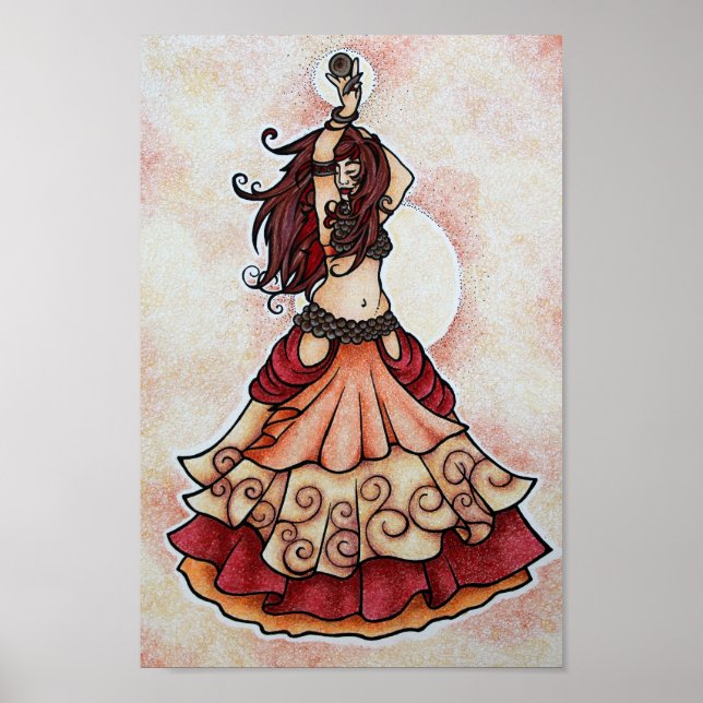 Affiche Art de danse du ventre aux braises (Devant)