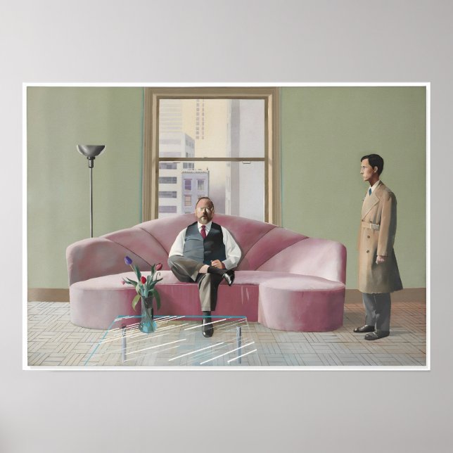 Affiche art de David Hockney peinture (Devant)