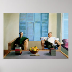 Affiche art de David Hockney peinture