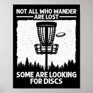 Affiche Art de disque de golf drôle pour hommes femmes enf