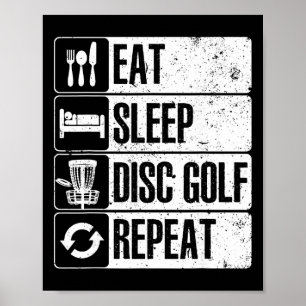 Affiche Art de disque de golf drôle pour hommes femmes jou