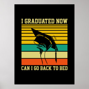 Affiche Art de fin d'études J'ai obtenu mon diplôme main
