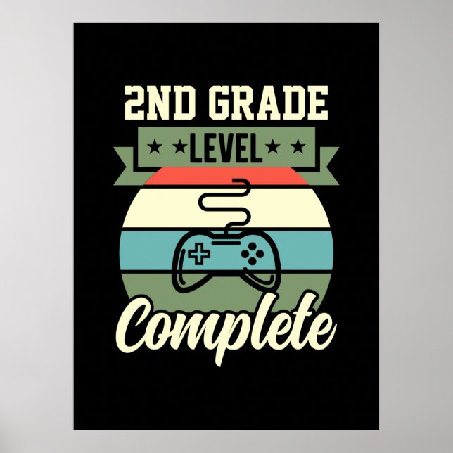 Affiche Art de fin d'études | Niveau 2e année complété (Devant)