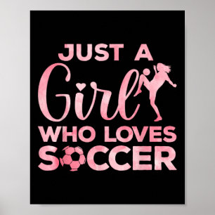 Affiche Art de football cool pour femmes adolescentes gard