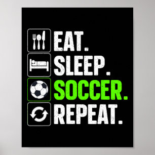 Affiche Art de football cool pour hommes femmes enfants éq