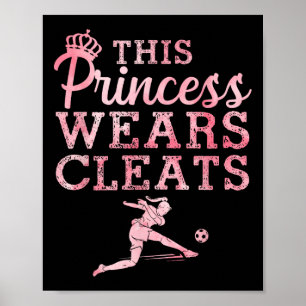 Affiche Art de football cool pour les femmes adolescentes