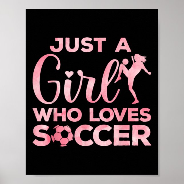 Affiche Art de football cool pour les femmes adolescentes  (Devant)