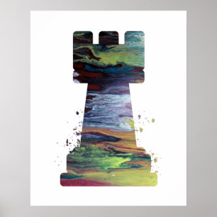 Affiche Art de freux d'échecs