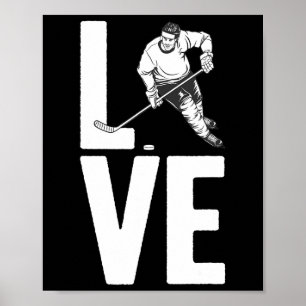 Affiche Art De Hockey Sur Glace Pour Hommes Femmes Sport H