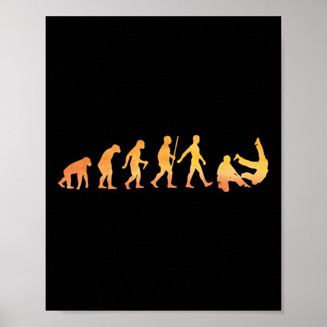 Affiche Art de Jiu Jitsu drôle pour hommes femmes enfants  (Devant)