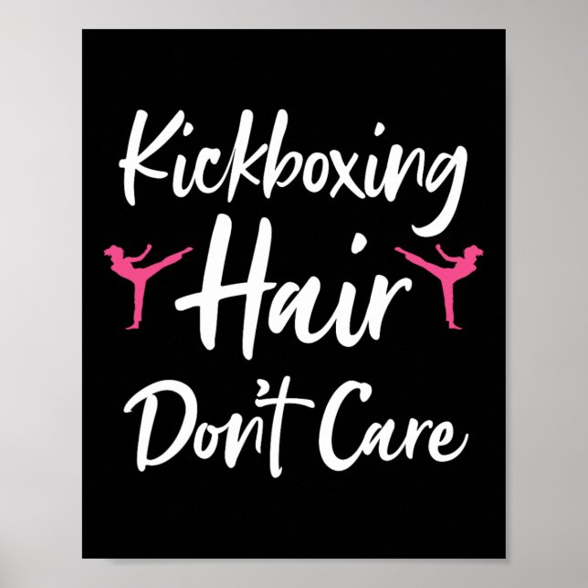 Affiche Art de kickboxing drôle pour hommes femmes Conta K (Devant)