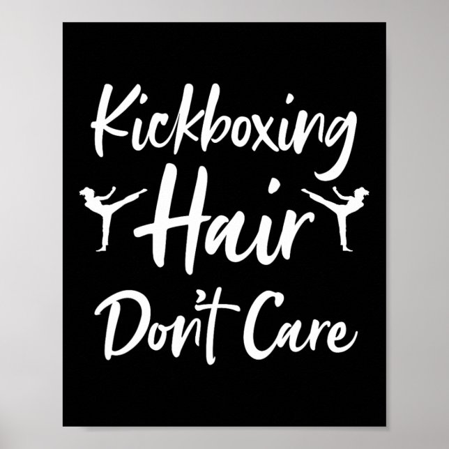 Affiche Art de kickboxing drôle pour hommes femmes Conta K (Devant)