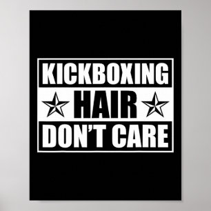 Affiche Art de kickboxing drôle pour hommes femmes Kickbox