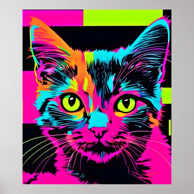 Affiche Art de Kitty Cyberpunk (Devant)