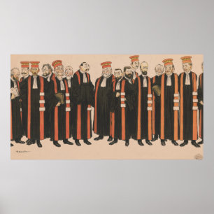 Affiche Art de la caricature de la faculté de médecine de