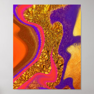 Affiche art de la couleur vibratoire