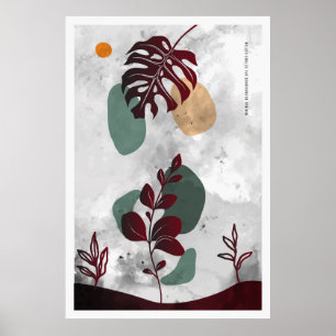 Affiche Art de la ligne botanique