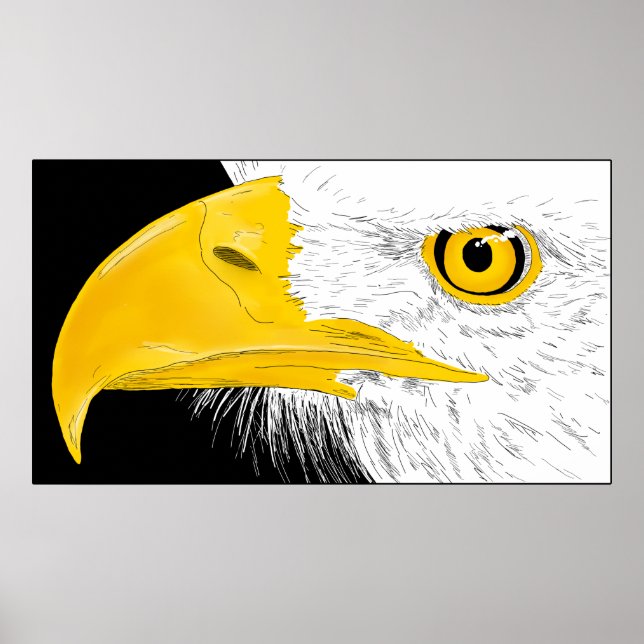 Affiche Art de la ligne Eagle (Devant)