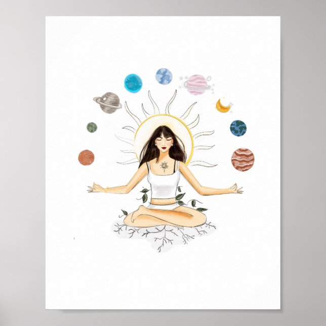 Affiche art de la méditation (Devant)