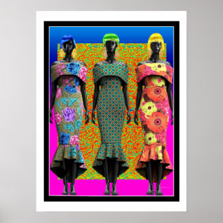 Affiche Art de la mode africaine