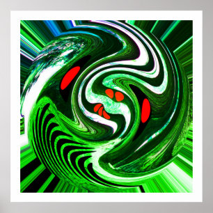 Affiche Art de la planète verte Alien
