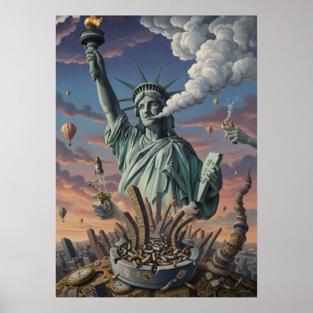 Affiche art de la statue de la Liberté (Devant)