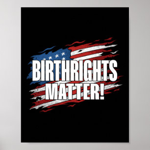 Affiche Art De La Typographie Politique De Birthright