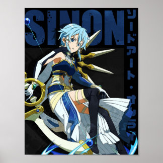 Affiche Art De L'Épée En Ligne Asada Shino Sinon