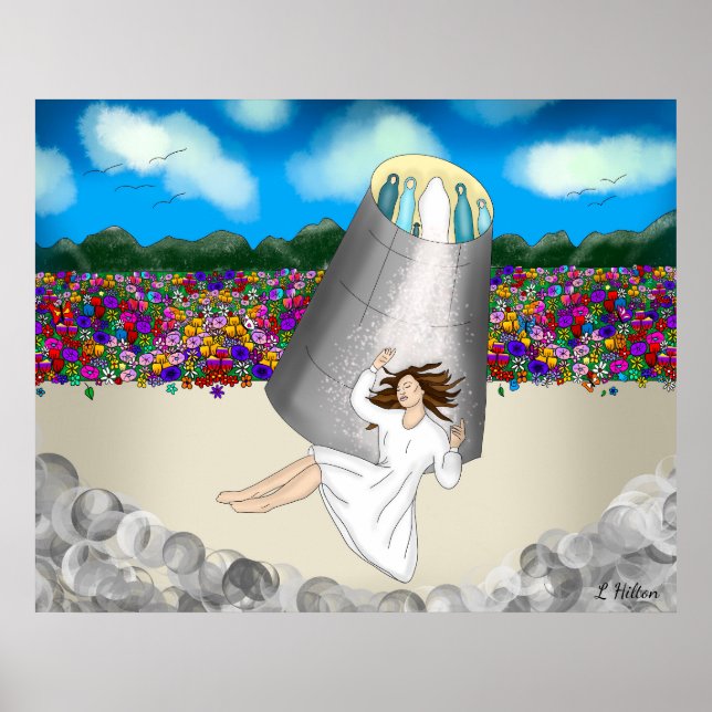 Affiche Art de l'expérience de la mort proche | La vie apr (Devant)