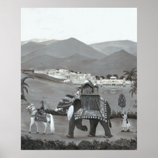 Affiche Art de l'Héritagène Indien imprimé