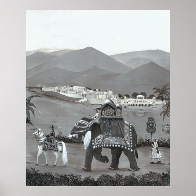 Affiche Art de l'Héritagène Indien imprimé (Devant)