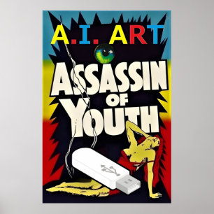 Affiche Art de l'I.A. - Assassin de la jeunesse
