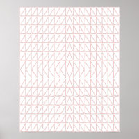 Art de ligne géométrique Abstrait élégant en rose
