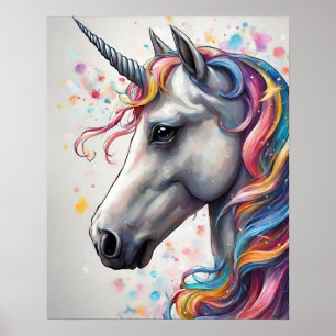 Affiche ART DE L'image UNICORN