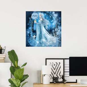 Affiche Art de l'Imaginaire de la Reine des neiges - Déess